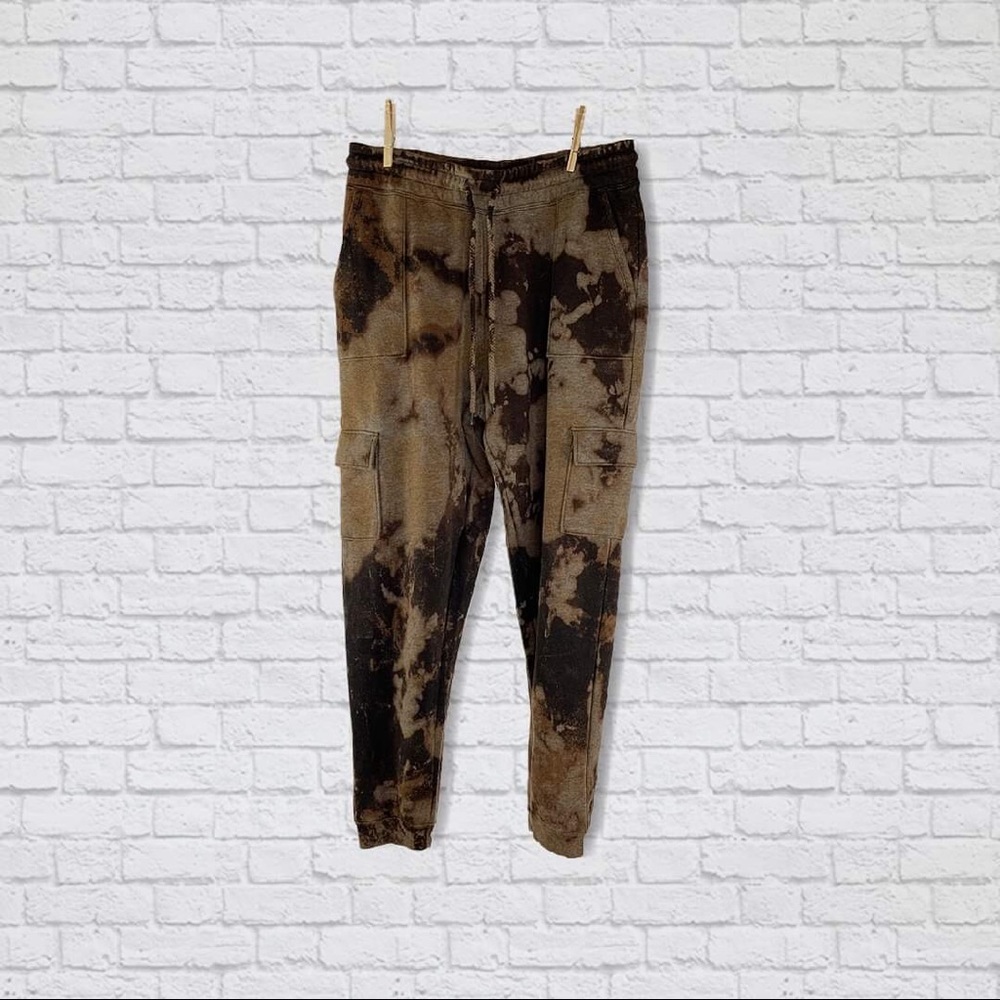 BRAND NEW! GOOD DAY BLEACHED TIE-DYE SWEATPANTS
